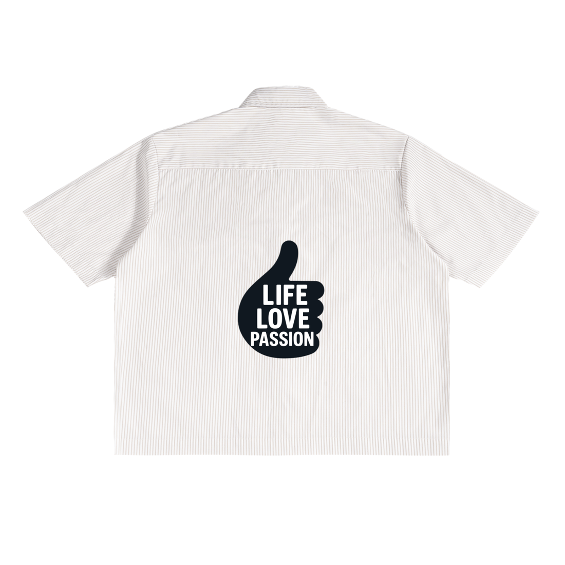 Oversized Vertical Stripe Boxy Shirt