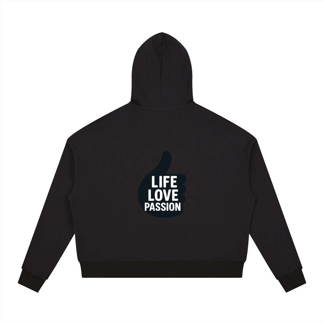 Contrast Drawstring Hoodie