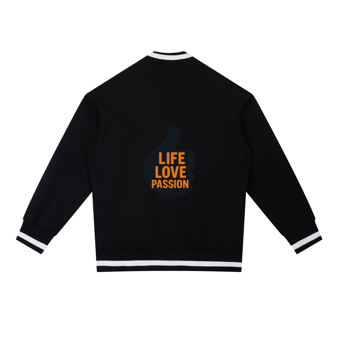 Contrast Piping Zip Bomber Jacket